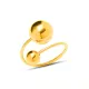 Wholesale Stainless Steel Women Elegant Staggered Ring