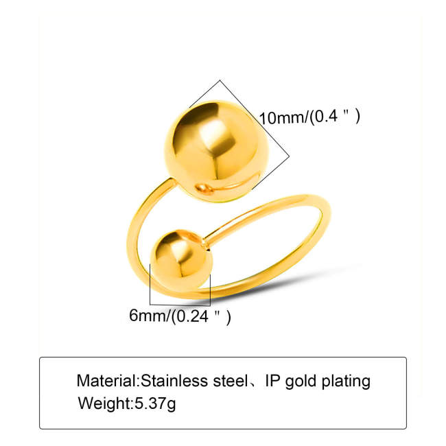 Wholesale Stainless Steel Women Elegant Staggered Ring