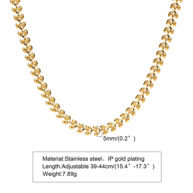 Wholesale Stainless Steel Elegant and Simple Women Necklaces