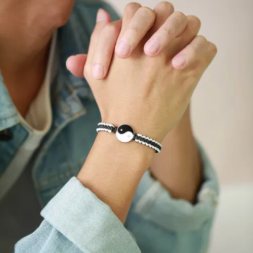 Wholesale Wax Rope Bracelet with Yinyang