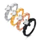 Wholesale Stainless Steel Heart Shape CZ Rings for Women