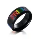 Wholesale Stainless Steel Enamel Rainbow “PRIDE” Ring