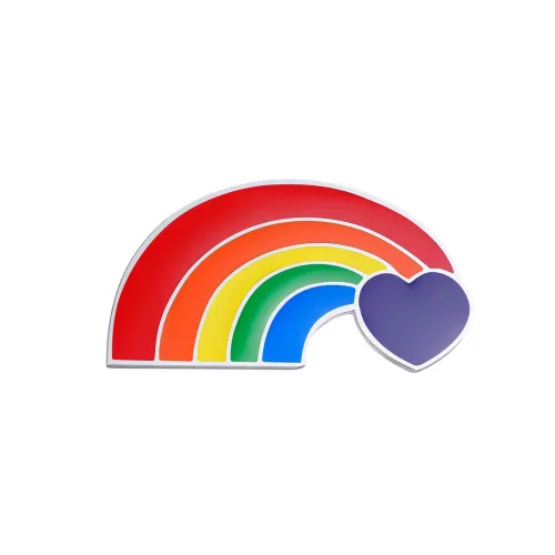 Wholesale Stainless Steel Rainbow Brooch