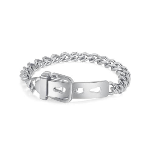 Wholesale Stainless Steel Women's Chain Buckle Bracelet