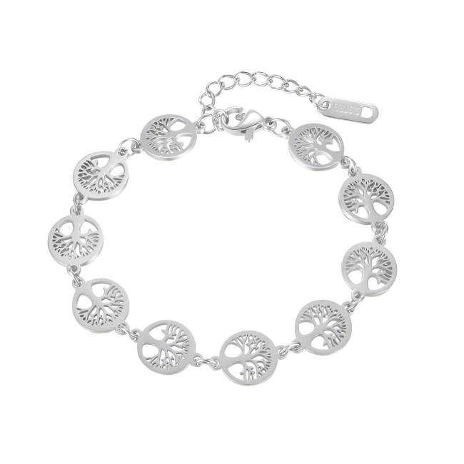 Wholesale Stainless Steel Tree of Life Chain Bracelet