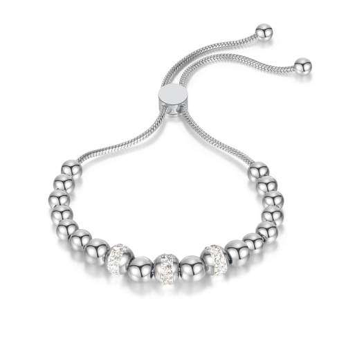 Wholesale Stainless Steel Elegant Adjustable Bead Bracelet