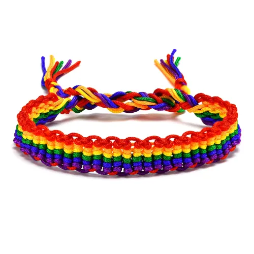 Wholesale Unique Rainbow Braided Bracelet