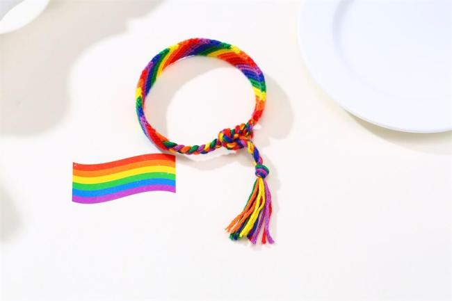 Wholesale Wide Rainbow Friendship Bracelet