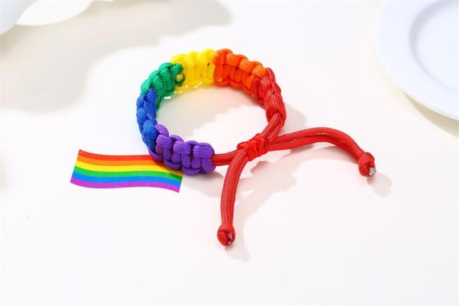 Wholesale Rainbow Parachute String Bracelet