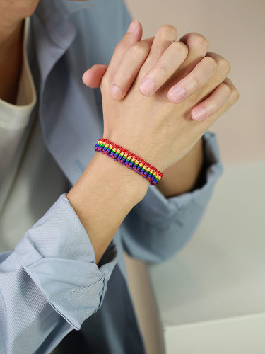 Wholesale Unique Rainbow Braided Bracelet