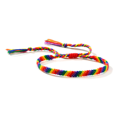 Wholesale Adjustable Rainbow Friendship Bracelet