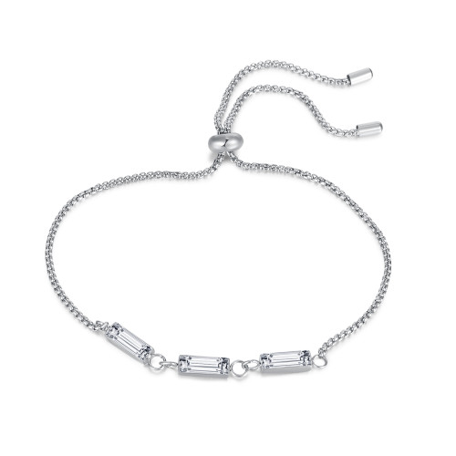 Wholesale Stainless Steel Elegant Women's CZ Bracelet