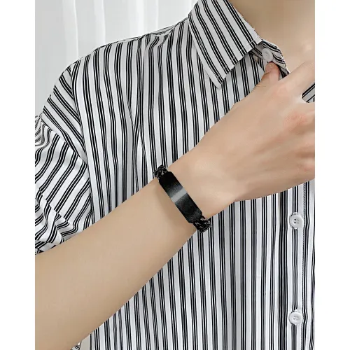 Wholesale Stainless Steel Personalized Foxtail Chain Bracelet