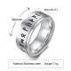 Wholesale Stainless Steel Rotating Viking Amulet Ring