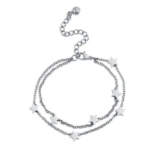 Wholesale Stainless Steel Star Embellished Bracelet