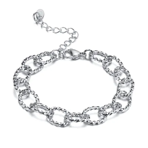 Wholesale Stainless Steel Twisted Link Chain Bracelet
