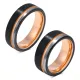 Wholesale Unique Three-tone Tungsten Ring