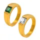 Wholesale Stainless Steel New Women Ring with Inlaid CZ