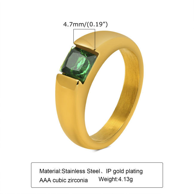 Wholesale Stainless Steel New Women Ring with Inlaid CZ