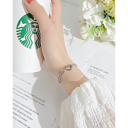 Wholesale Stainless Steel Ball Chain Bracelet with Infinity Knot