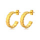 Wholesale Stainless Steel New Design C-Shaped Earrings