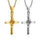 Wholesale Stainless Steel Unisex Rose Cross Pendant
