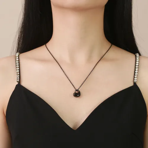 Wholesale Stainless Steel Sideways Heart Keepsake Pendant