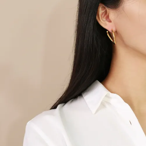Wholesale Stainless Steel Open Hoop Earrings