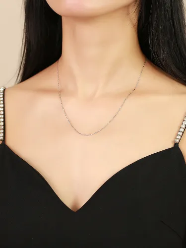 Wholesale Stainless Steel Simple Chain Necklaces