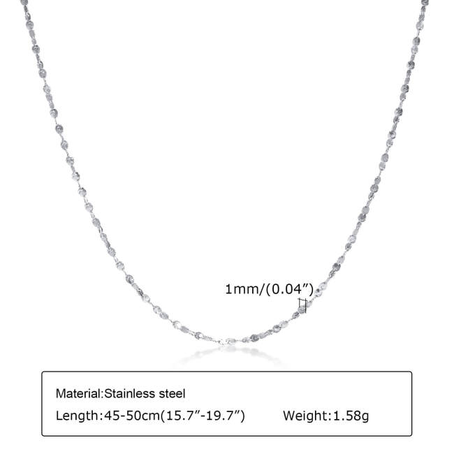 Wholesale Stainless Steel Simple Chain Necklaces
