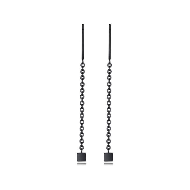 Wholesale Stainless Steel Flow Chain Drop Earrings