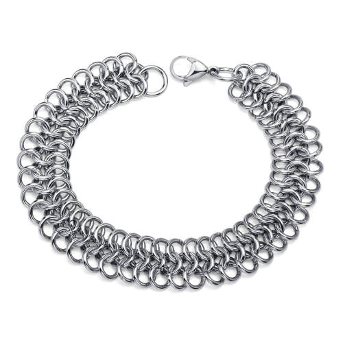 Wholesale Stainless Steel Interlocking Circles Bracelet