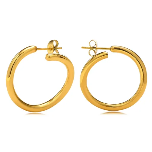 Wholesale Stainless Steel Open Hoop Earrings