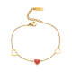 Wholesale Stainless Steel Heart Link Chain Bracelet