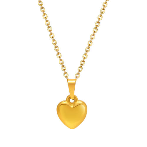 Wholesale Stainless Steel Elegant Padlock Heart Necklace