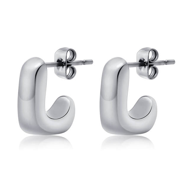 Wholesale Stainless Steel Chunky Hoop Earrings