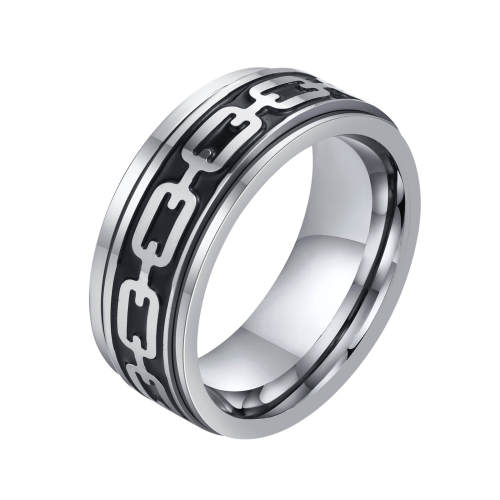 Wholesale Stainless Steel Chain Spinner Band Ring