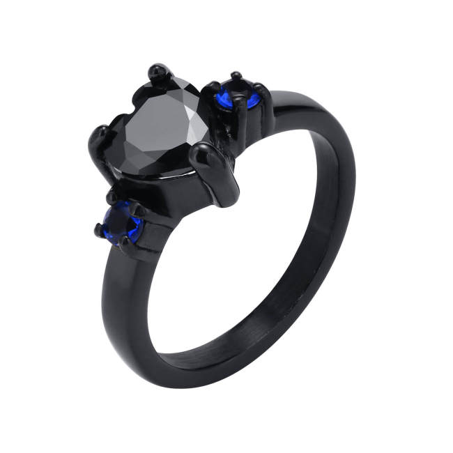 Wholesale Stainless Steel Stunning Black Wedding Rings