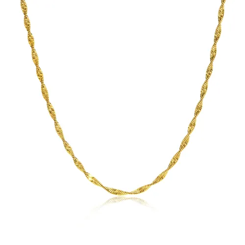 Wholesale Stainless Steel Twist Snake Bone Chain Necklace