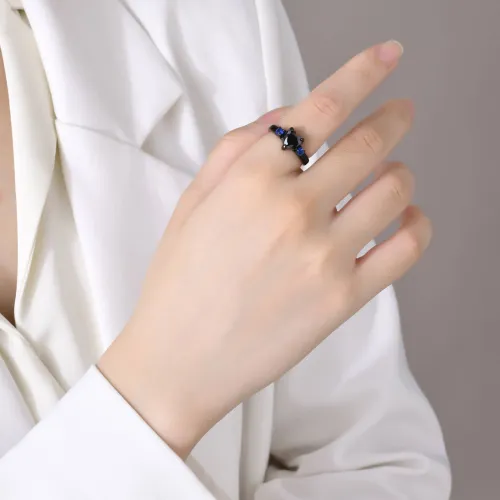 Wholesale Stainless Steel Stunning Black Wedding Rings