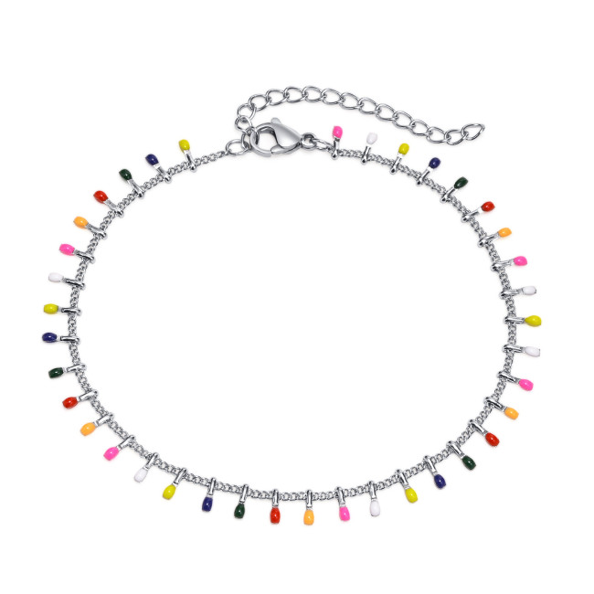 Wholesale Stainless Steel Colorful Match Necklace