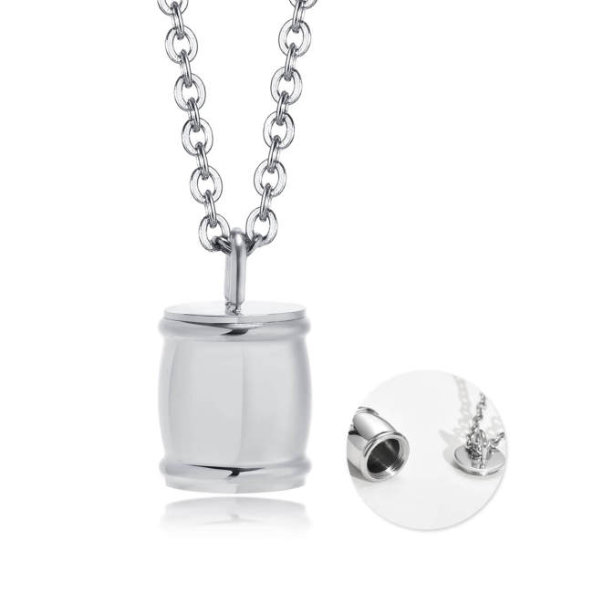 Wholesale Stainless Steel Classic Urn Pendant Necklace