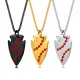 Wholesale Stainless Steel Baseball Shield Pendant Necklace