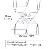 Wholesale Stainless Steel Geometric Puzzle Pendant