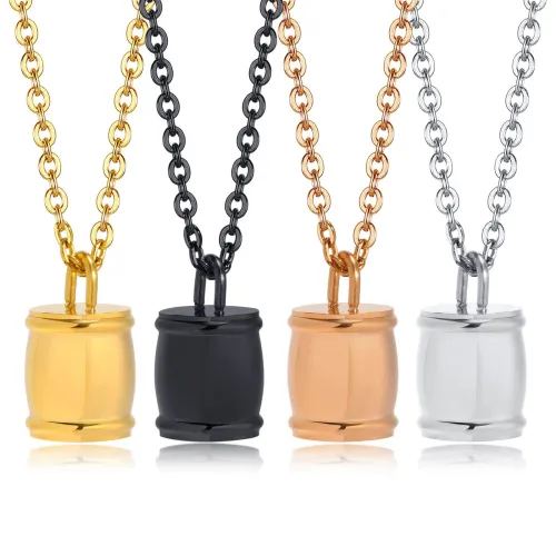 Wholesale Stainless Steel Classic Urn Pendant Necklace