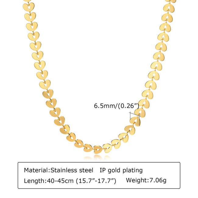 Wholesale Stainless Steel Discs Chain Necklace
