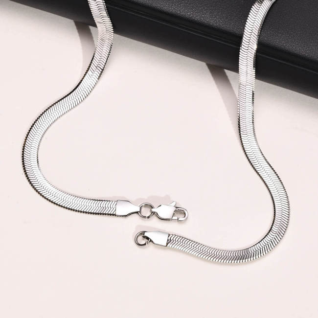 Wholesale Stainless Steel 5.6mm Herringbone Chain Necklace