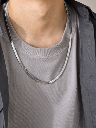Wholesale Stainless Steel 5.6mm Herringbone Chain Necklace
