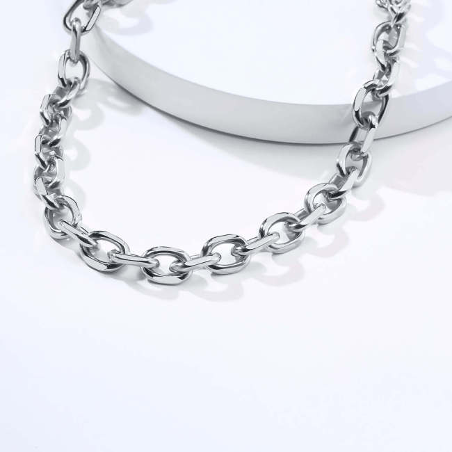 Wholesale Stainless Steel Chunky Link Chain Necklace