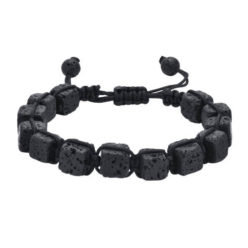 Wholesale Lava Stone Braid Bracelet